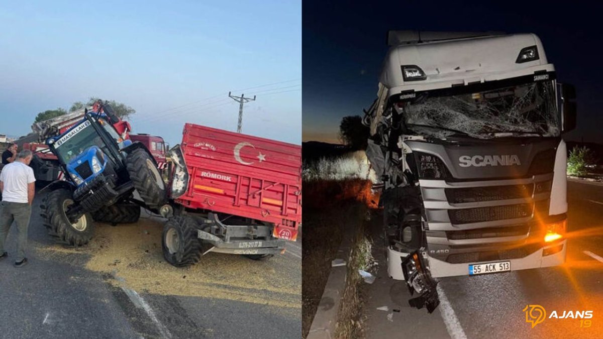 TMO'ya Taşıdığı Buğday Zincir Oldu: Traktör İkiye Bölündü!