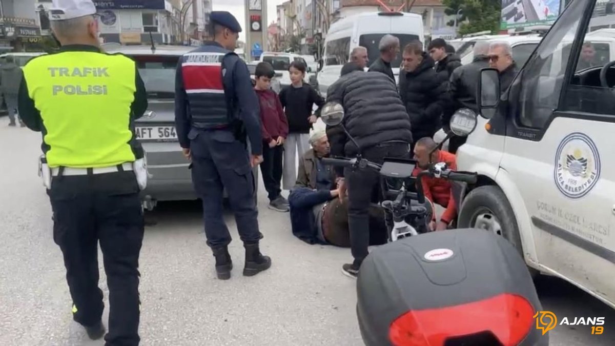 Alaca'da Kan Donduran Kaza: Yaya Ölümden Döndü! Karşıdan Karşıya Geçerken Otomobil Fırladı