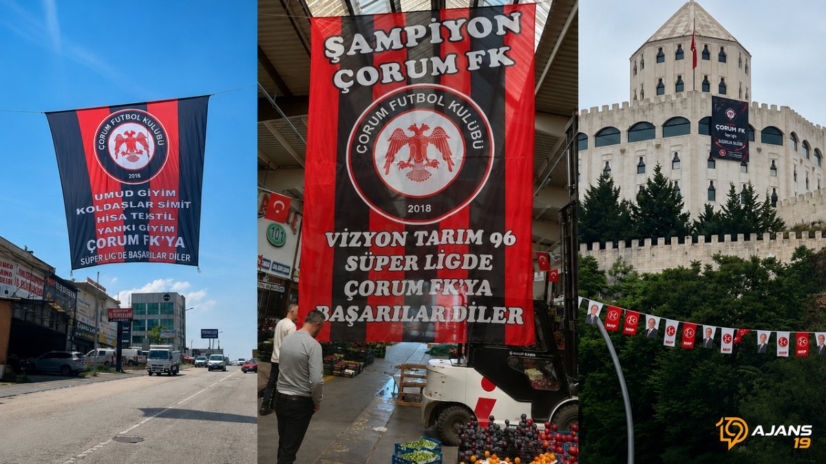 Ankara Sokakları Kırmızı-Siyah Dalgalarla Donandı: Çorum FK Taraftarları Şehri Fethetti!