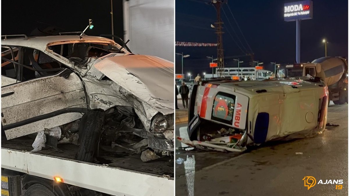 Çorum'da Kavşakta Yaşanan Korkunç Kaza: Ambulans ve Otomobil Çarpıştı, 6 Can Tehlikede!