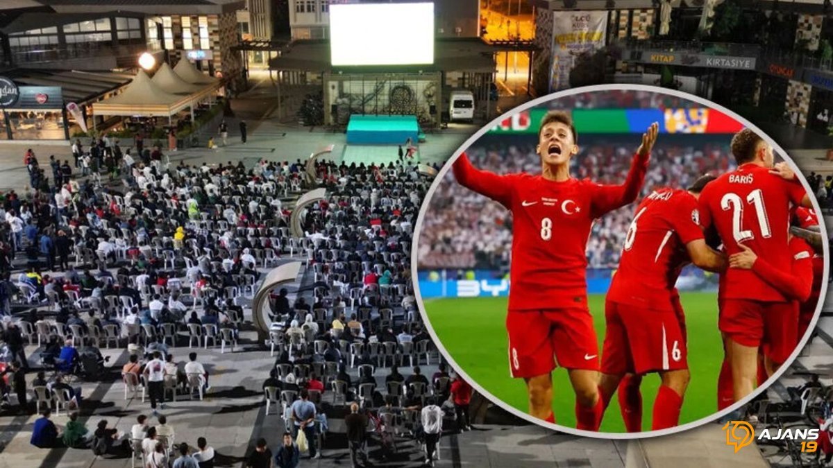Milli Maç Heyecanı Dev Ekranla Coştu: Çay Simit Eşliğinde Unutulmaz Bir Akşam!