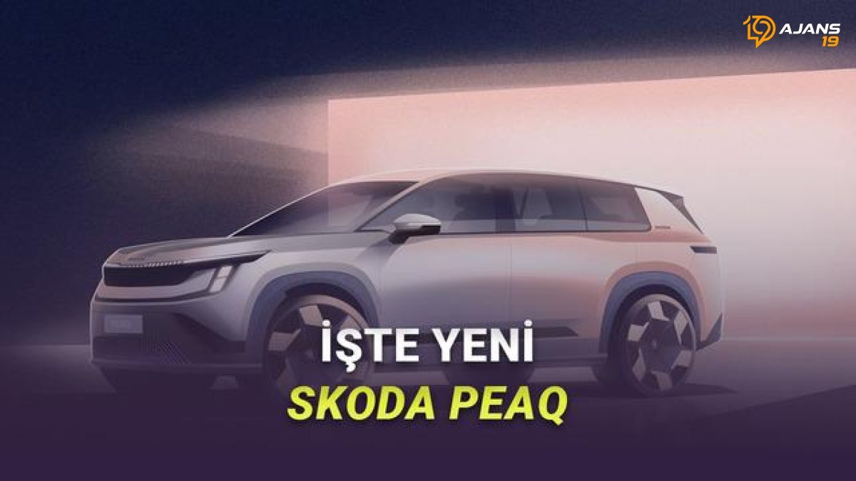 Skoda, Elektrikli Geleceğinin Anahtarını 'Peaq' ile Çeviriyor: Yedi Koltuklu SUV'un İlk Çizimleri Heyecan Yarattı