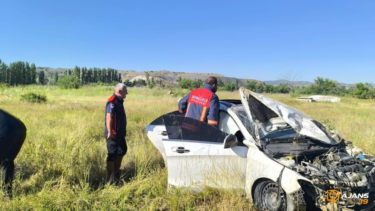Trafik Can Aldı: Sungurlu'da Direksiyon Hakimiyetini Kaybeden Sürücü Feci Kazada Can Verdi!