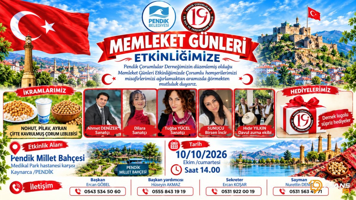 Pendik Millet Bahçesi Çorum'a Bürüniyor: Memleket Günleri Başlıyor! Biletler Cepte mi?