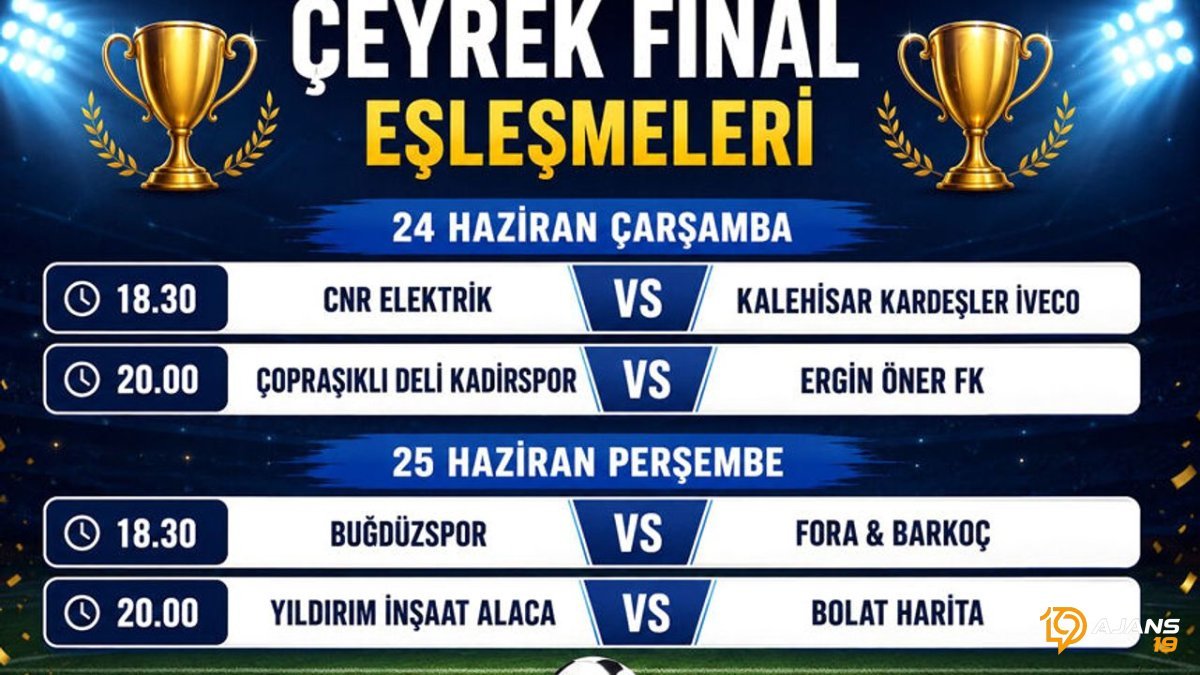 Orta Kuşak Futbol Turnuvası'nda Çeyrek Final Heyecanı Başlıyor: Nefesler Tutuldu!