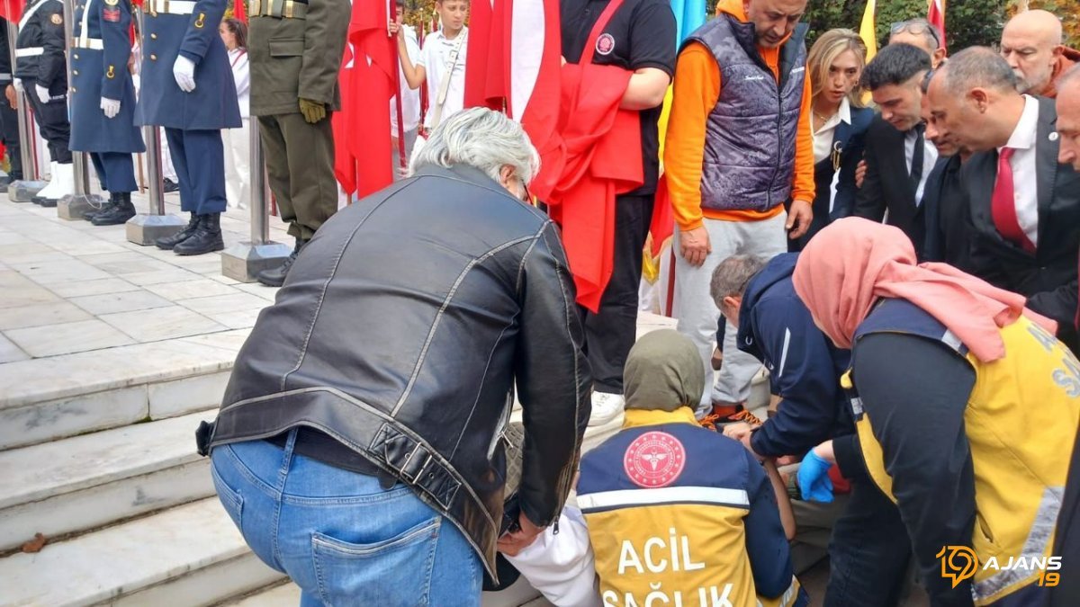 Cumhuriyet Bayramı Coşkusu Yarım Kaldı! Tören Alanında Büyük Paniğe Yol Açan O Anlar Kamerada