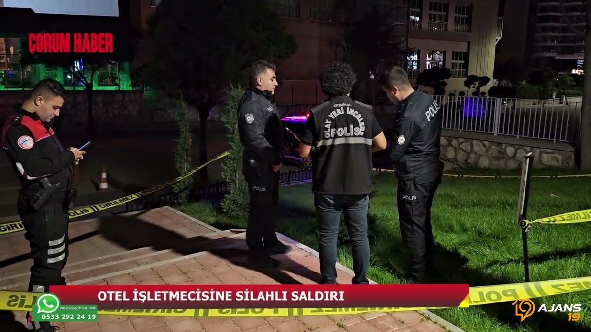 Otel Sahibi Silahlı Saldırganın Hedefi Oldu! Çorum'da Kan Donduran Anlar Yaşandı