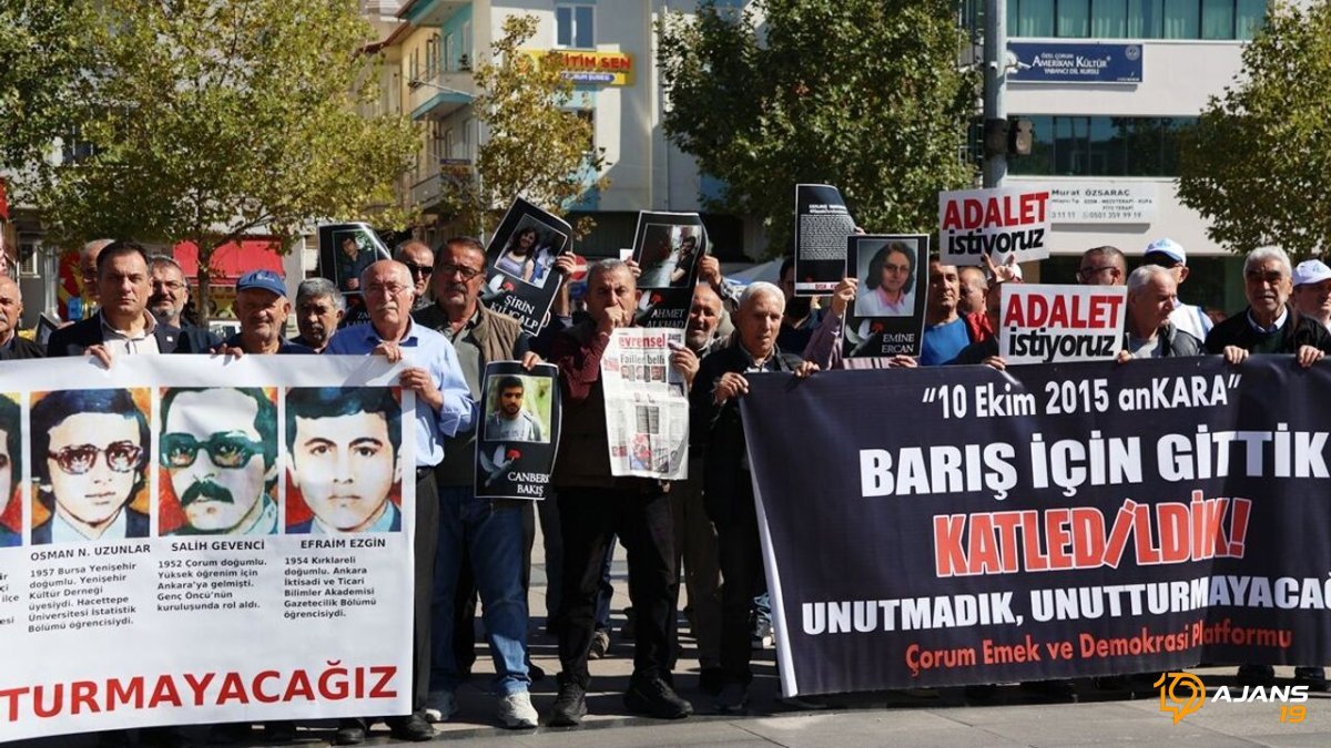 10 Ekim Katliamı'nın Yıl Dönümünde Çorum'dan Yürek Dağlayan Çağrı: 'Adalet Henüz Tam Sağlanamadı!'