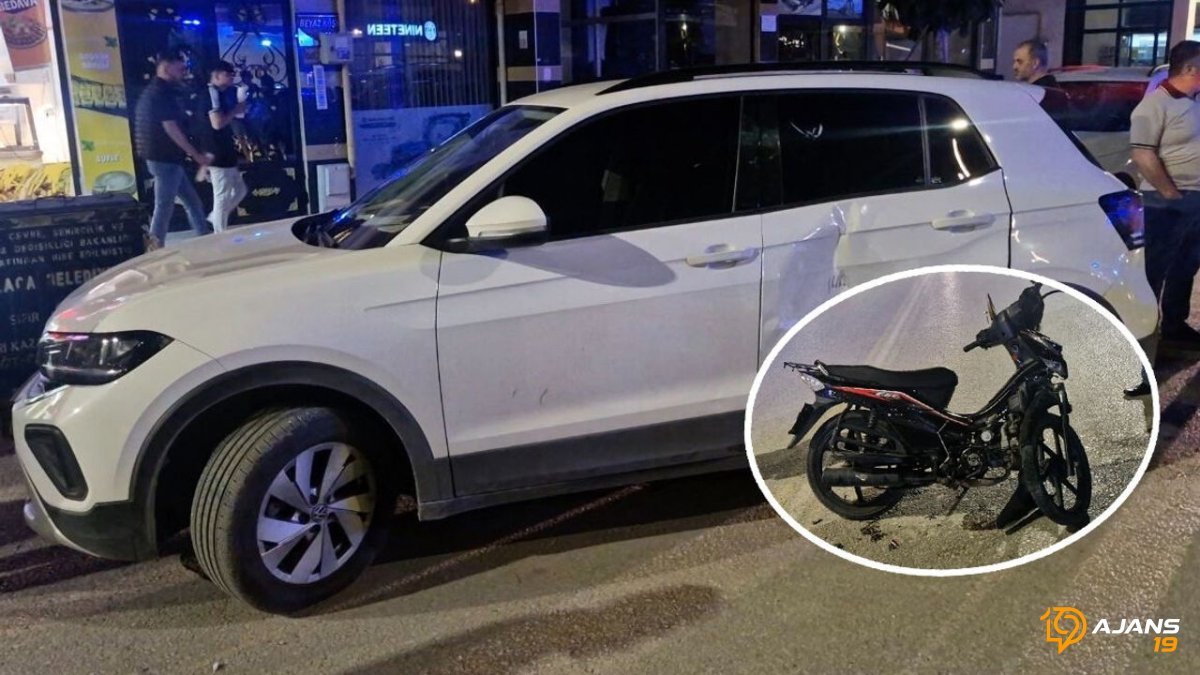 Alaca'da U Dönerken Hayatlar Karıştı: Motosiklet Sürücüsü Araç Altında!